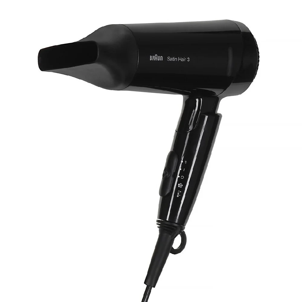 Φωτογραφία προϊόντος: Πιστολάκι Μαλλιών Braun HD350 Satin Hair 3 Style & Go 1600W με 2 Επίπεδα Θέρμανσης Μαύρο