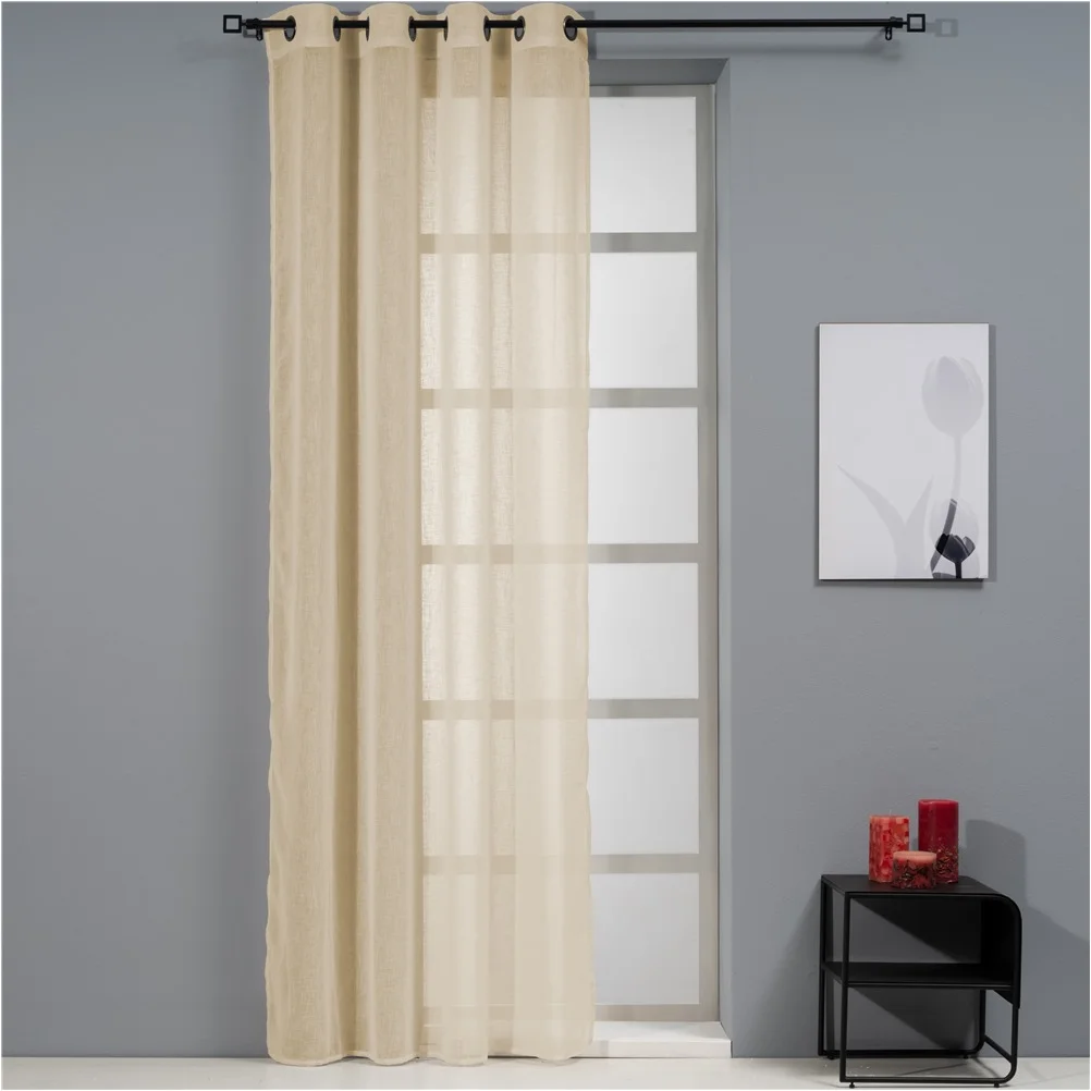 Φωτογραφία προϊόντος: Κουρτίνα Polylinen 140x260cm, 140gsm, 20/20/60% linen/cotton/pol., μπεζ, με τρουκς, Artisti Italiani AI-IR-11873