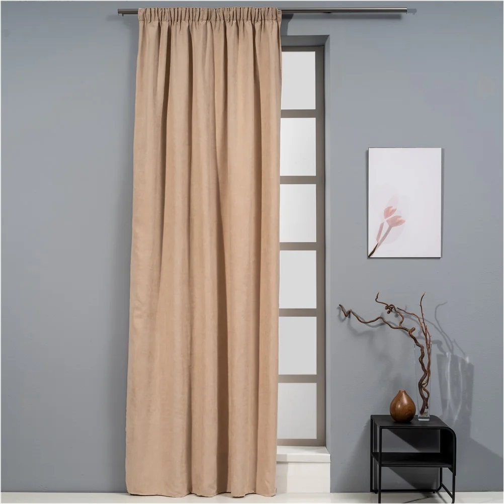 Φωτογραφία προϊόντος: Κουρτίνα Suede 140x270cm, 130gsm, μπεζ, με τρέσα, Artisti Italiani AI-IR-10700