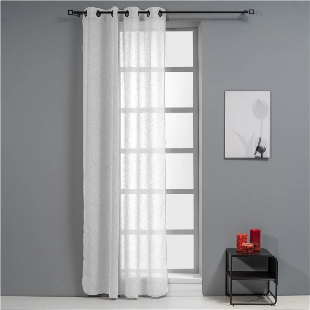 Φωτογραφία προϊόντος: Κουρτίνα Linen Look 140x260cm, 130gsm, 100% polyester, γκρι, με τρουκς, Artisti Italiani AI-IR-10689