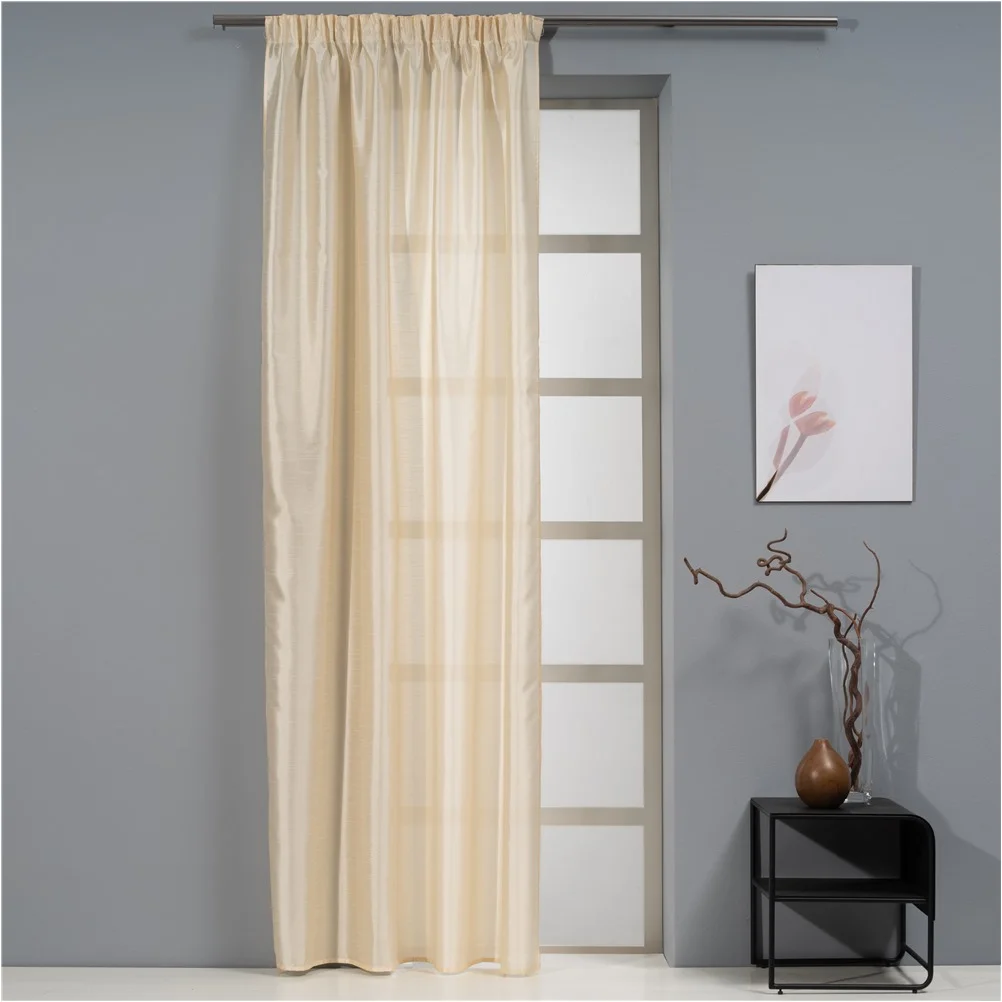 Φωτογραφία προϊόντος: Κουρτίνα Τάφτας 140x270cm, 90gsm, 100% polyester, εκρού, με τρέσα, Artisti Italiani AI-IR-11882