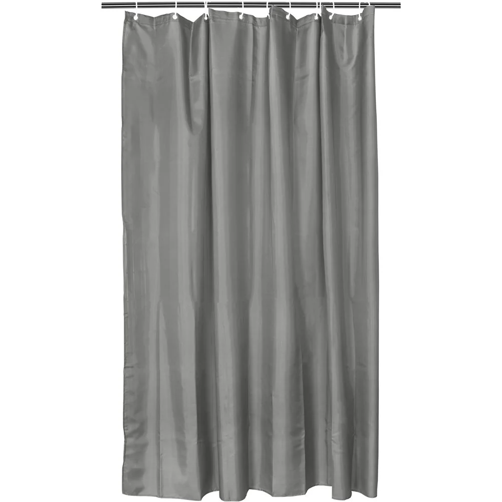 Φωτογραφία προϊόντος: Κουρτίνα Μπάνιου Polyester 80gsm, με κρίκους, 180x180cm, Γκρι, Artisti Italiani AI-SC-10676