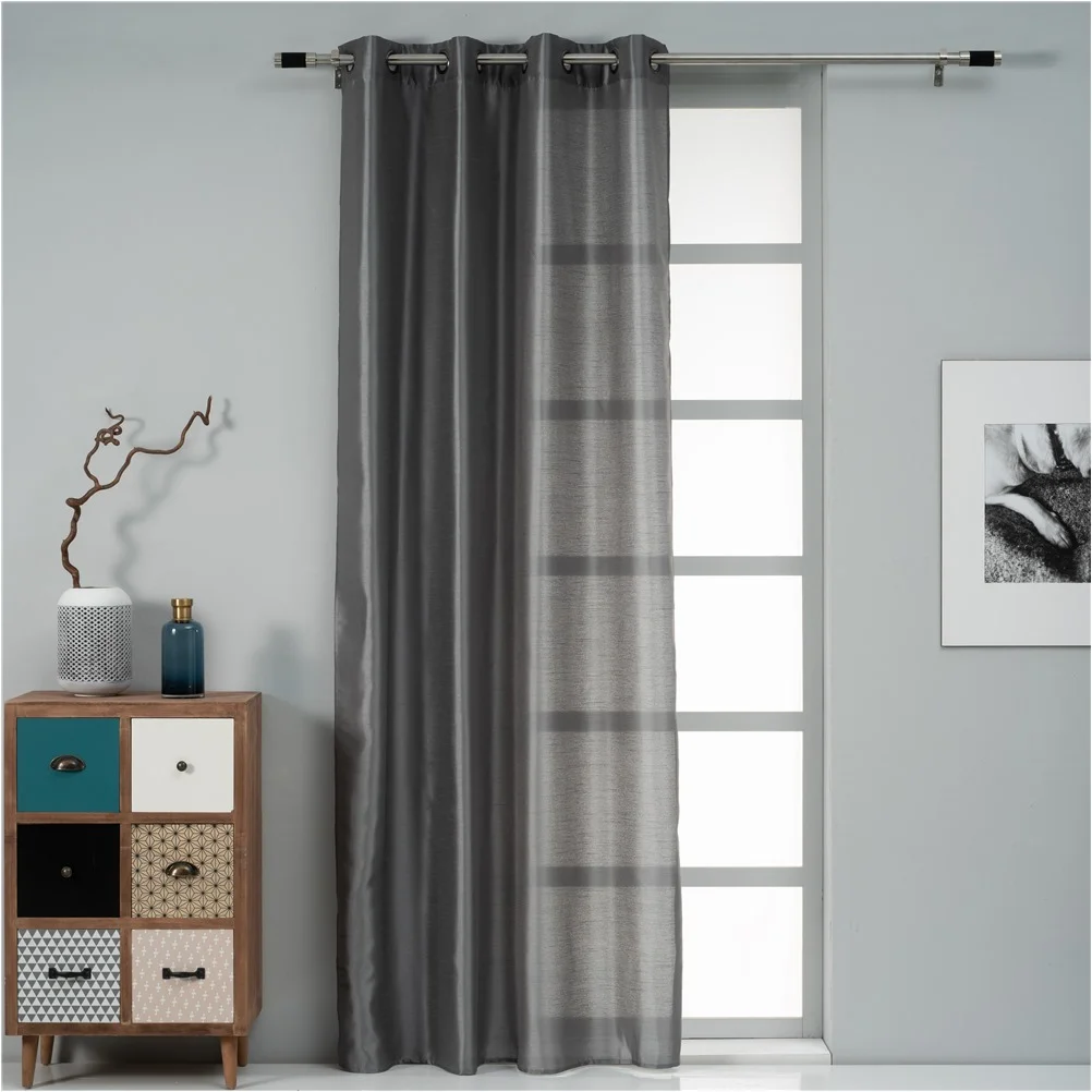 Φωτογραφία προϊόντος: Κουρτίνα Τάφτας 140x260cm, 90gsm, 100% polyester, γκρι, με τρουκς, Artisti Italiani AI-IR-11885