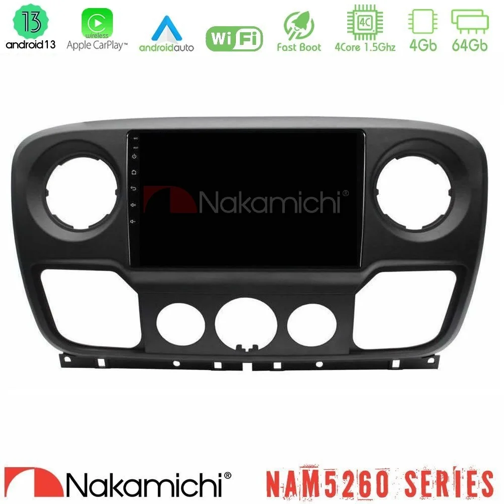 Φωτογραφία προϊόντος: Nakamichi NAM5260 Series 4Core Android13 4+64GB Renault/Nissan/Opel Navigation Multimedia Tablet 10 Με Carplay & Android Auto