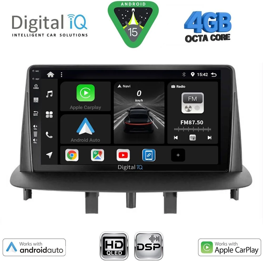 Φωτογραφία προϊόντος: DIGITAL IQ BXF 16556_CPAA (9inc) MULTIMEDIA TABLET for RENAULT MEGANE 3 mod. 2009-2016