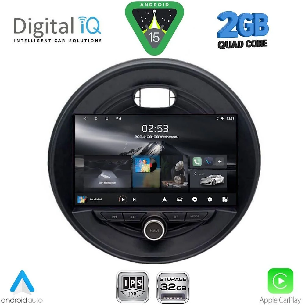 Φωτογραφία προϊόντος: DIGITAL IQ RSD 1066_CPA (9inc) MULTIMEDIA TABLET for MINI COOPER (F55-56-F57) mod. 2015-2024 - CLUBMAN (F54) mod. 2015-2024 - ROADSTER (F59) mod. 2014- COUNTRYMAN (F60) mod. 2016-2