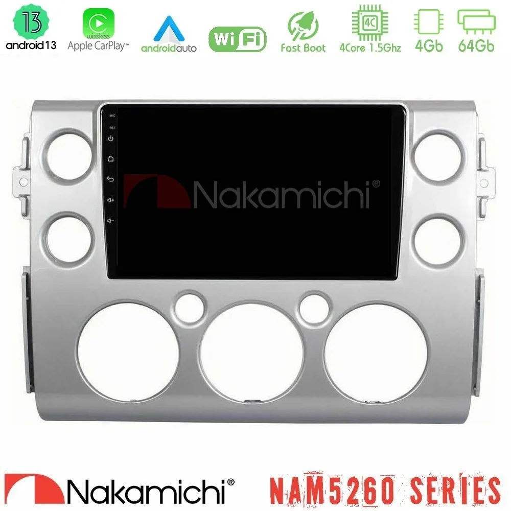 Φωτογραφία προϊόντος: Nakamichi NAM5260 Series 4Core Android13 4+64GB Toyota FJ 2007-2014 Navigation Multimedia Tablet 9 Με Carplay & Android Auto