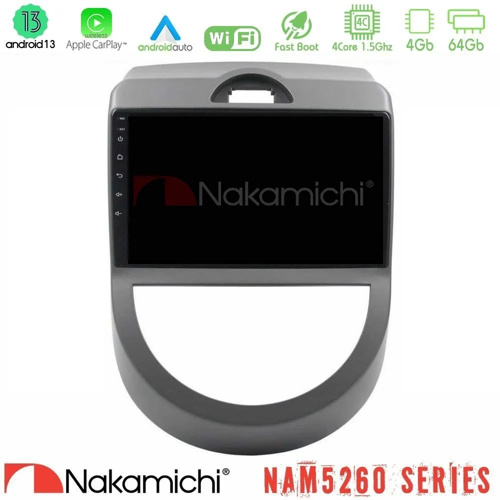 Φωτογραφία προϊόντος: Nakamichi NAM5260 Series 4Core Android13 4+64GB Kia Soul 2009-2011 Navigation Multimedia Tablet 9 Με Carplay & Android Auto