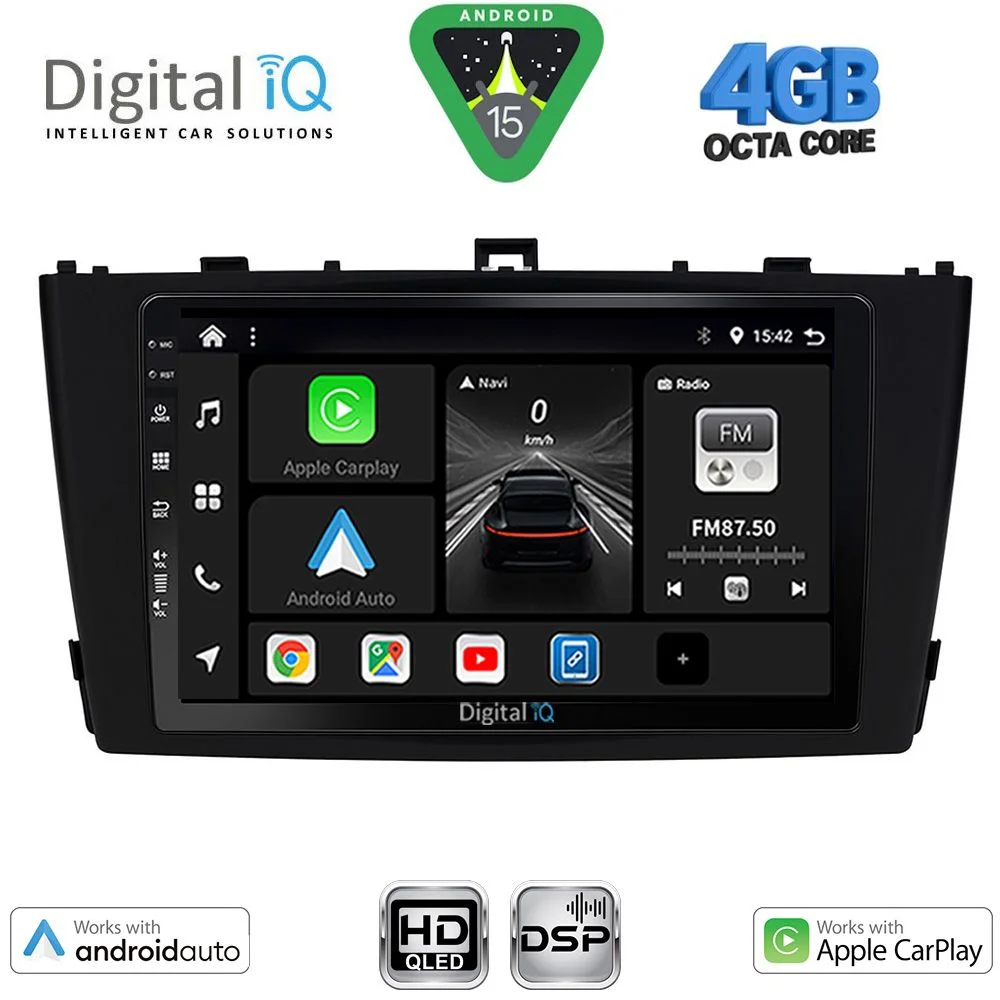 Φωτογραφία προϊόντος: DIGITAL IQ BXF 16705BL_CPAA (9inc) MULTIMEDIA TABLET for TOYOTA AVENSIS (T27) mod. 2009-2015 (BLACK)