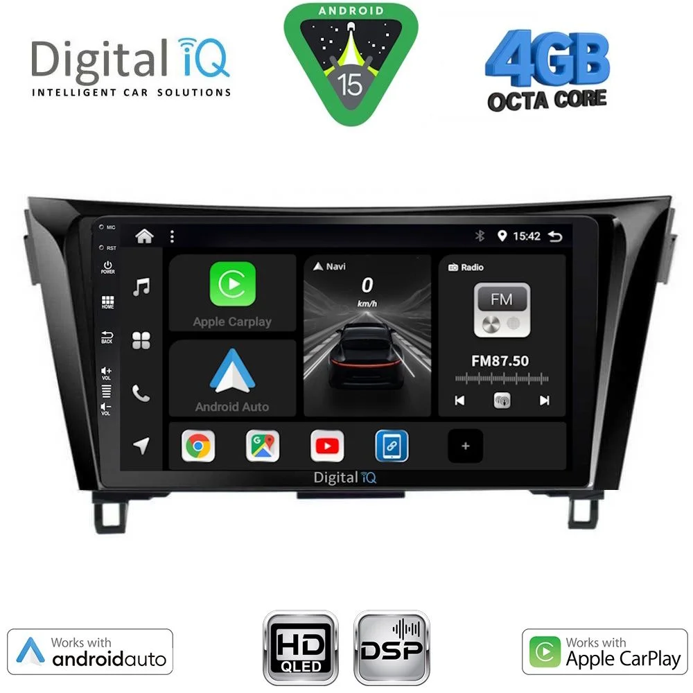 Φωτογραφία προϊόντος: DIGITAL IQ BXF 16468_CPAA (10inc) MULTIMEDIA TABLET for NISSAN QASHQAI - XTRAIL mod. 2014-2021
