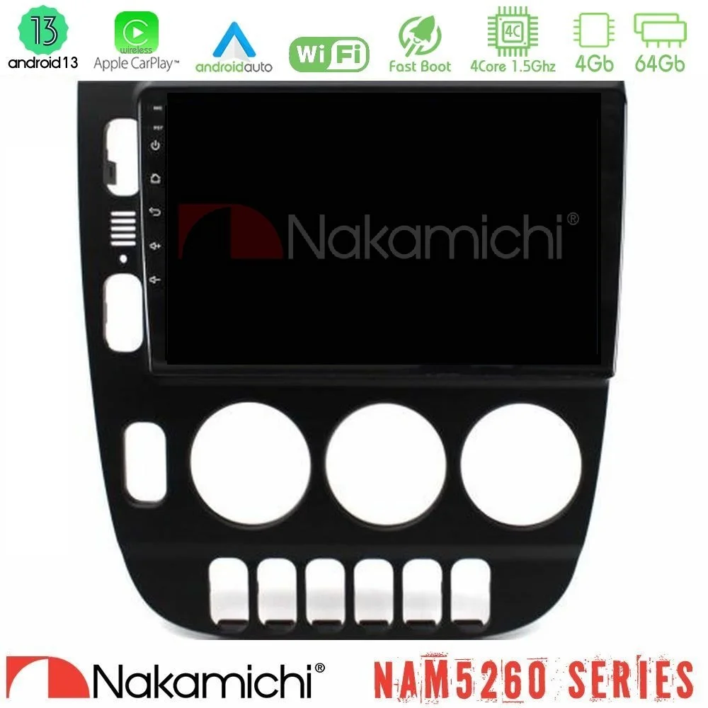 Φωτογραφία προϊόντος: Nakamichi NAM5260 Series 4Core Android13 4+64GB Mercedes ML Class (W163) 1998-2005 Navigation Multimedia Tablet 9 Με Carplay & Android Auto