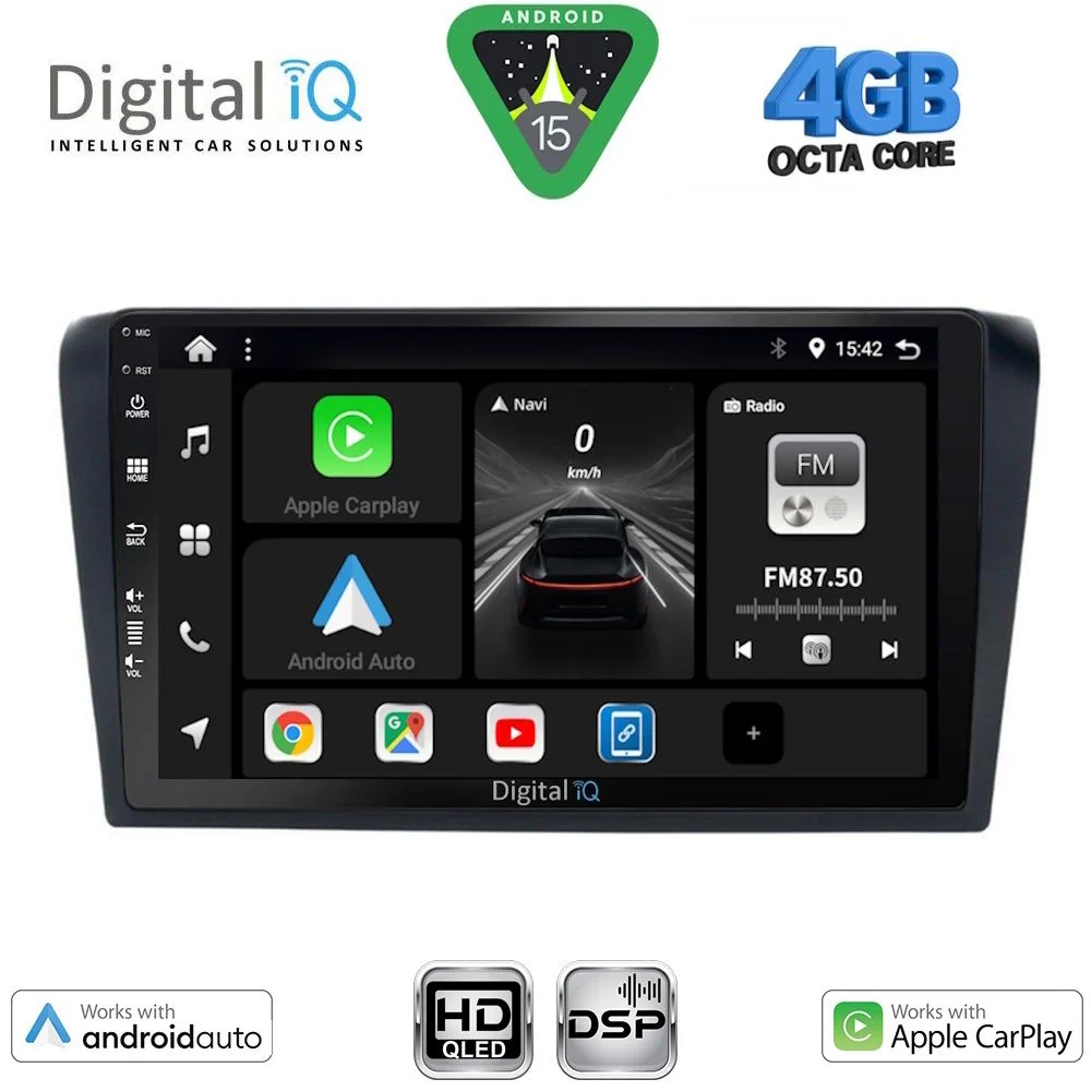 Φωτογραφία προϊόντος: DIGITAL IQ BXF 16365_CPAA (9inc) MULTIMEDIA TABLET for MAZDA 3 mod. 2003-2008