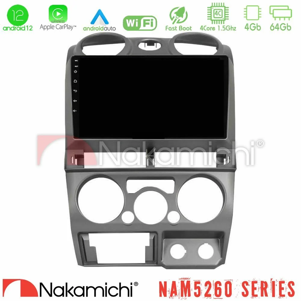 Φωτογραφία προϊόντος: Nakamichi NAM5260 Series 4Core Android12 4+64GB Isuzu D-Max 2007-2011 Navigation Multimedia Tablet 9 Με Carplay & Android Auto