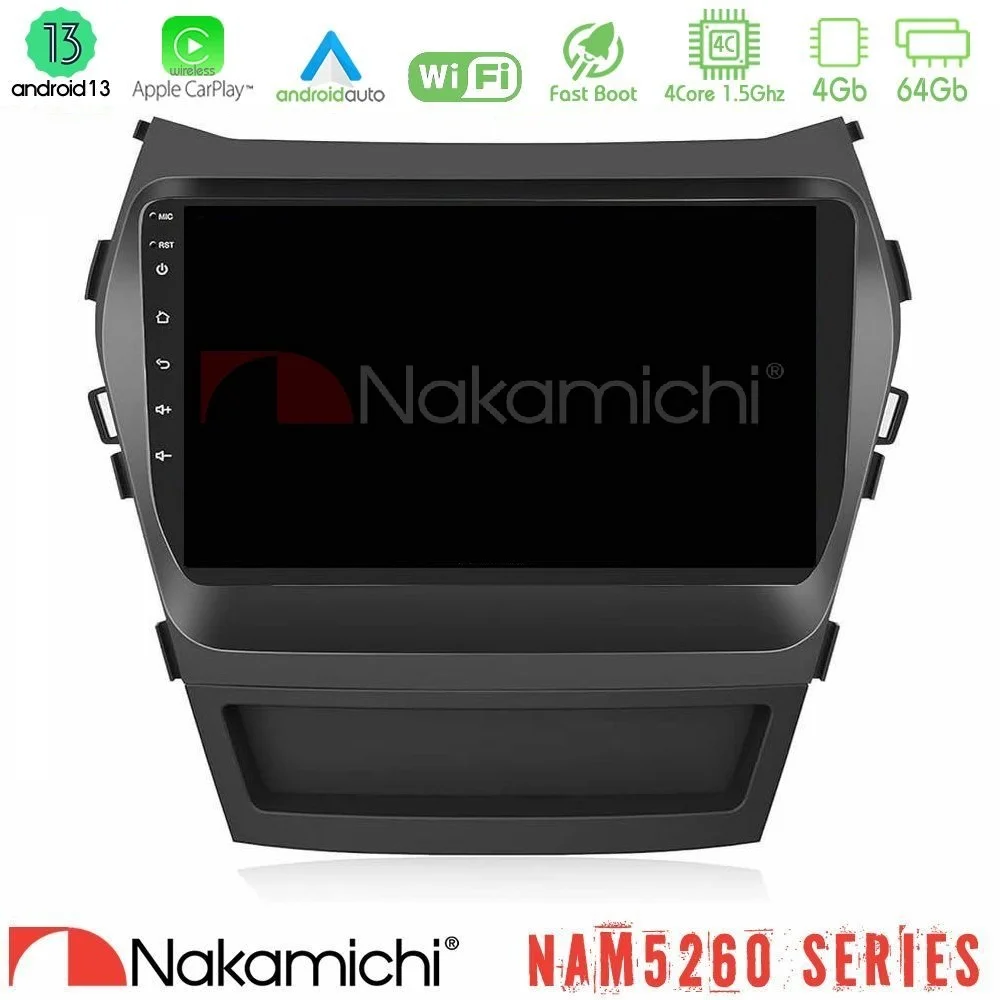 Φωτογραφία προϊόντος: Nakamichi NAM5260 Series 4Core Android13 4+64GB Hyundai iX45 2012-2017 Navigation Multimedia Tablet 9 Με Carplay & Android Auto