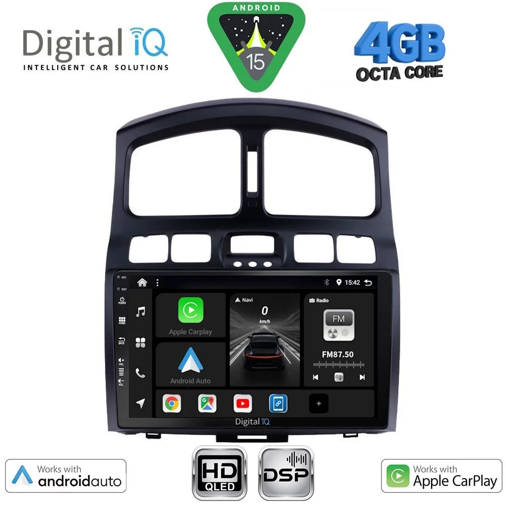 Φωτογραφία προϊόντος: DIGITAL IQ BXF 16236_CPAA (9inc) MULTIMEDIA TABLET for HYUNDAI SANTA FE mod. 2003-2006