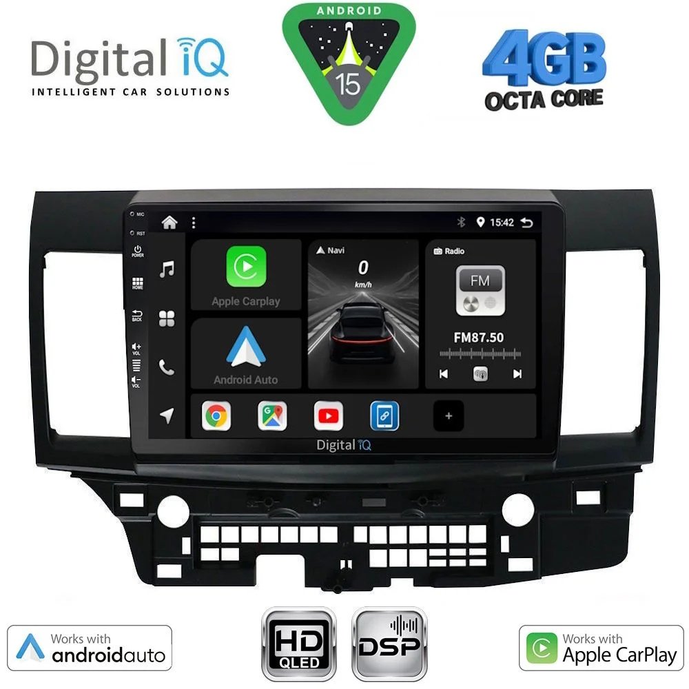 Φωτογραφία προϊόντος: DIGITAL IQ BXF 16434_CPAA (10inc) MULTIMEDIA TABLET for MITSUBISHI LANCER mod. 2008-2017
