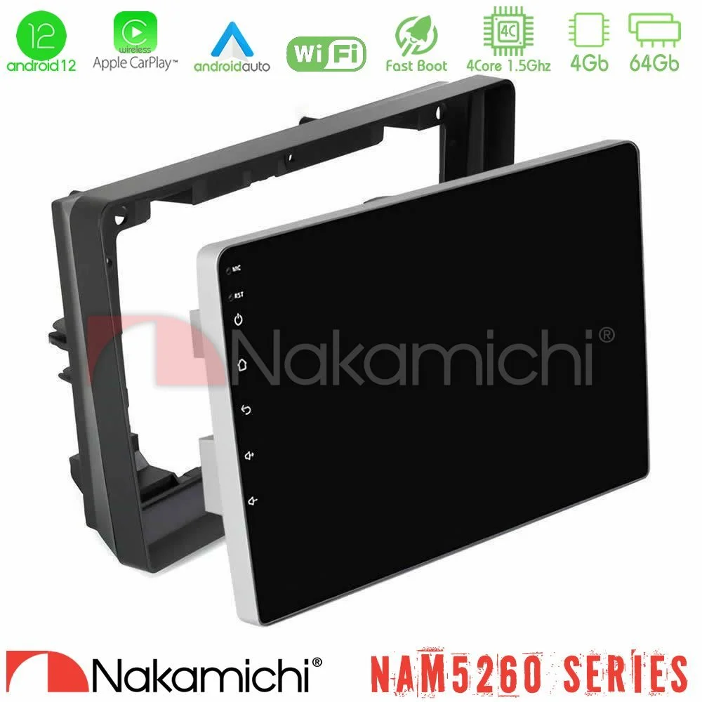 Φωτογραφία προϊόντος: Nakamichi NAM5260 Series 4Core Android12 4+64GB Peugeot 308 2013-2020 Navigation Multimedia Tablet 9 Με Carplay & Android Auto