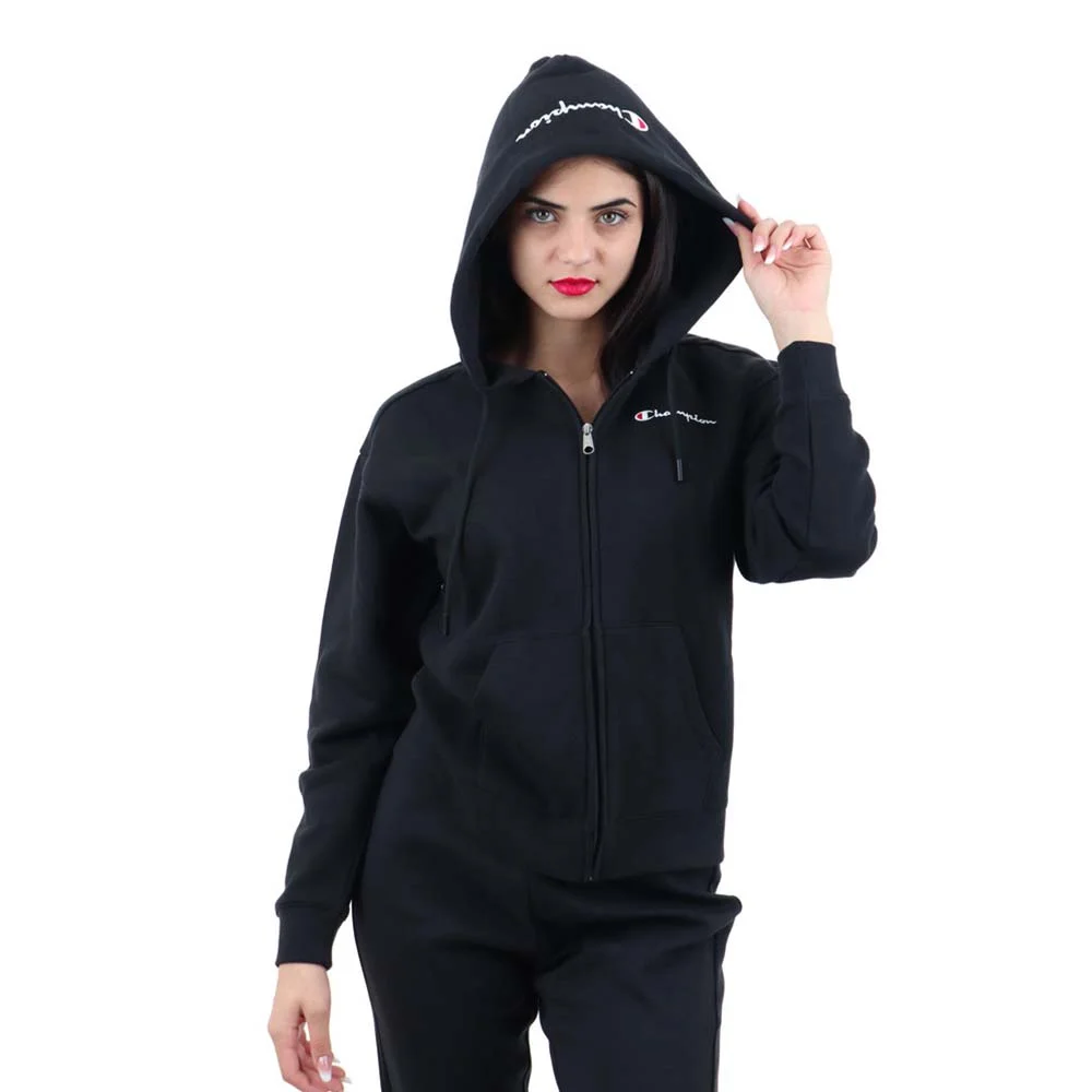 Φωτογραφία προϊόντος: Champion Women's Relax Fit Full-Zip Light Fleece Hoodie Μαύρο 116585-KK001 (Champion)