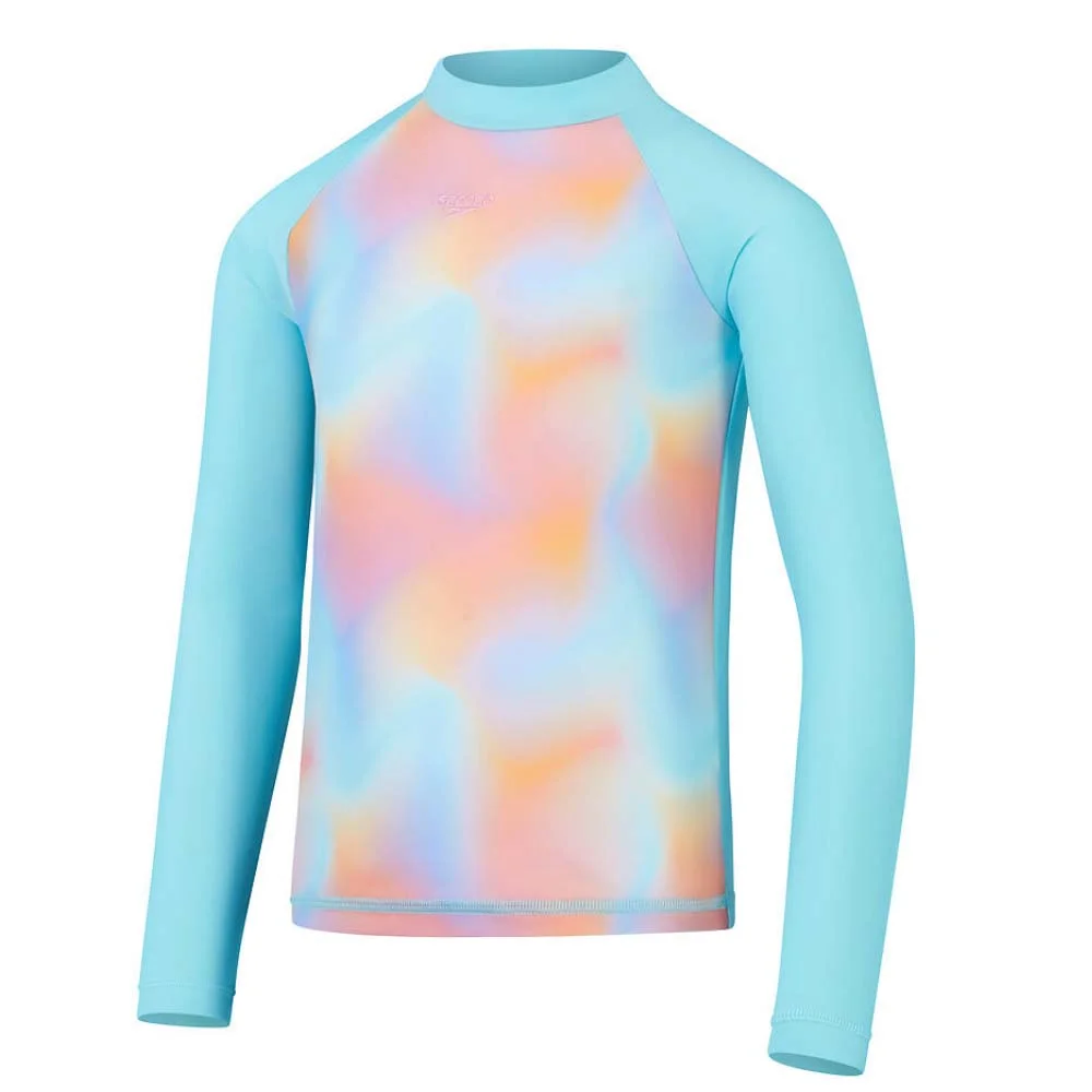 Φωτογραφία προϊόντος: Speedo Girl's Printed Long Sleeve Rash UV Protection Top Γαλάζιο 81303816759 (Speedo)
