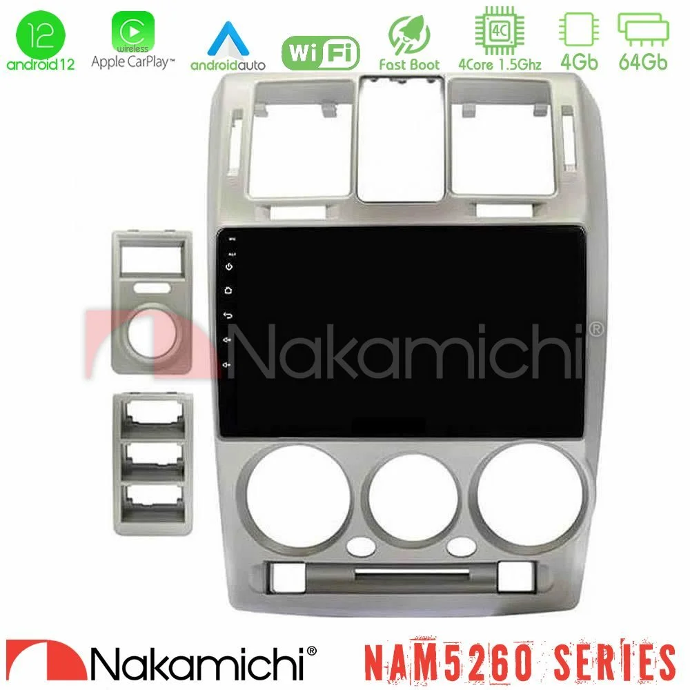 Φωτογραφία προϊόντος: Nakamichi NAM5260 Series Hyundai Getz 2002-2009 4Core Android12 4+64GB Navigation Multimedia Tablet 9″ Με Carplay & Android Auto Με Carplay & Android Auto