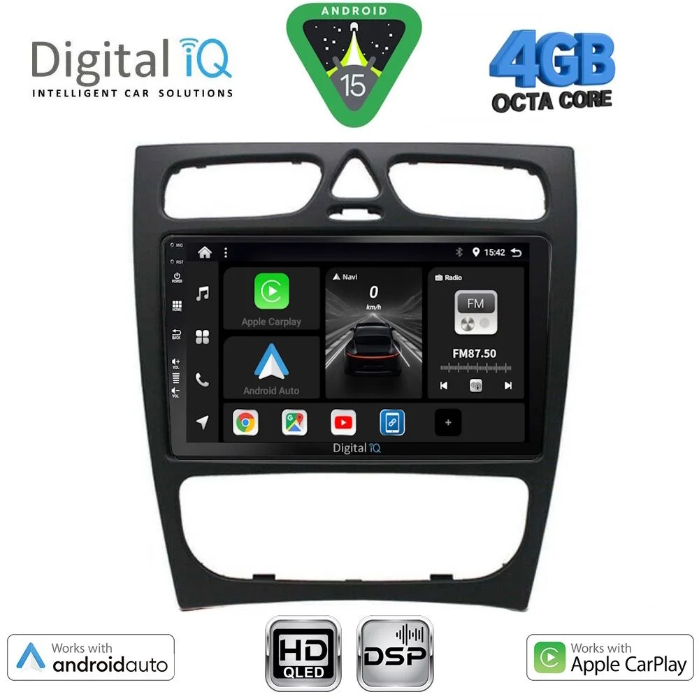 Φωτογραφία προϊόντος: DIGITAL IQ BXF 16402_CPAA (9inc) MULTIMEDIA TABLET for MERCEDES C (W203) mod. 1999-2004