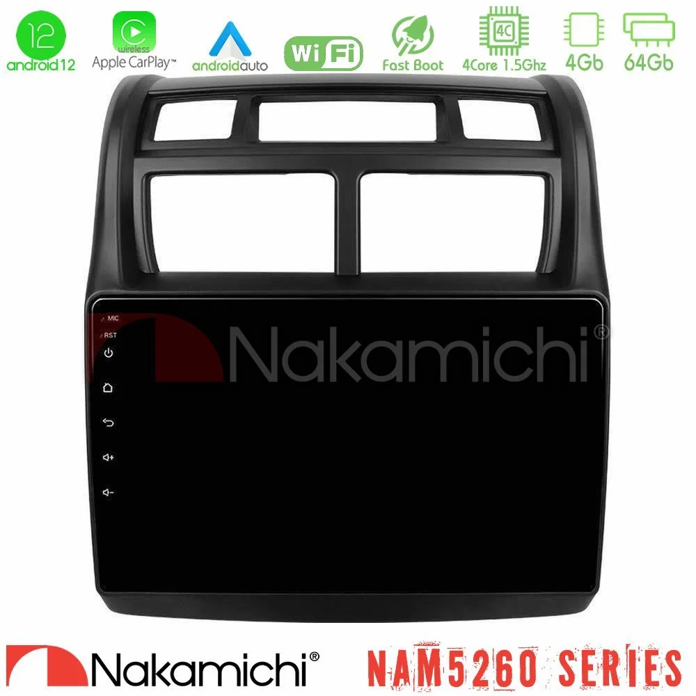 Φωτογραφία προϊόντος: Nakamichi NAM5260 Series 4Core Android12 4+64GB Kia Sportage 2008-2011 Navigation Multimedia Tablet 9 Με Carplay & Android Auto
