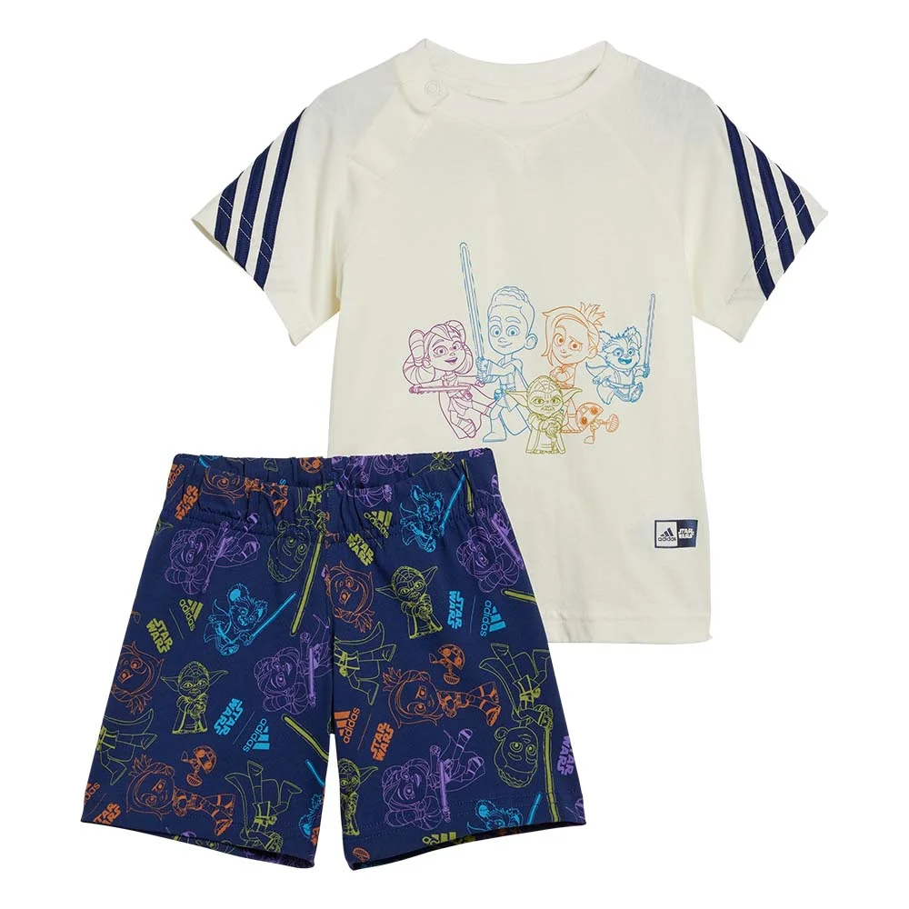Φωτογραφία προϊόντος: adidas Sportswear Infant's Star Wars Young Jedi Tee Set Εκρού IN7282 (adidas Sportswear)