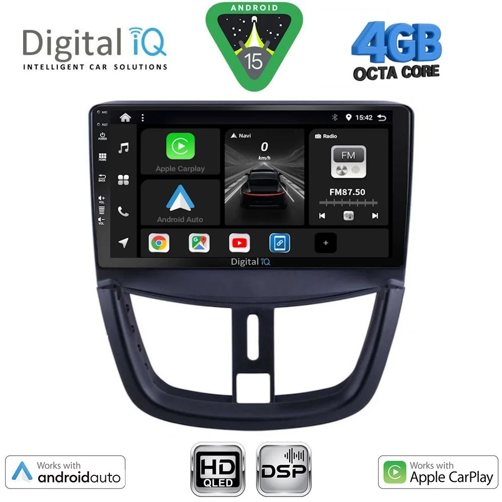 Φωτογραφία προϊόντος: DIGITAL IQ BXF 16507_CPAA (9inc) MULTIMEDIA TABLET for PEUGEOT 207 mod. 2007-2014
