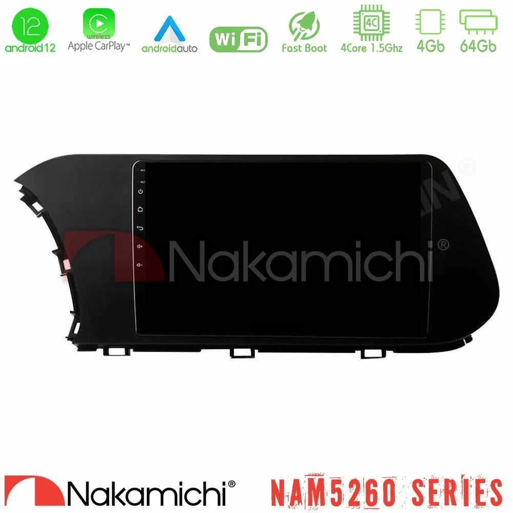 Φωτογραφία προϊόντος: Nakamichi NAM5260 Series 4Core Android12 4+64GB Hyundai i20 2021-2023 Navigation Multimedia Tablet 9 Με Carplay & Android Auto