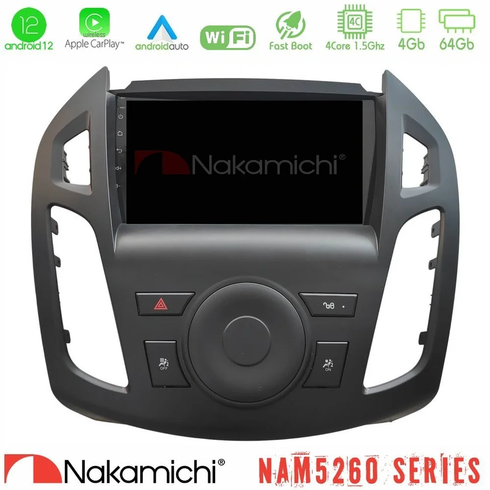 Φωτογραφία προϊόντος: Nakamichi NAM5260 Series 4Core Android12 4+64GB Ford Transit Connect Navigation Multimedia Tablet 9 Με Carplay & Android Auto