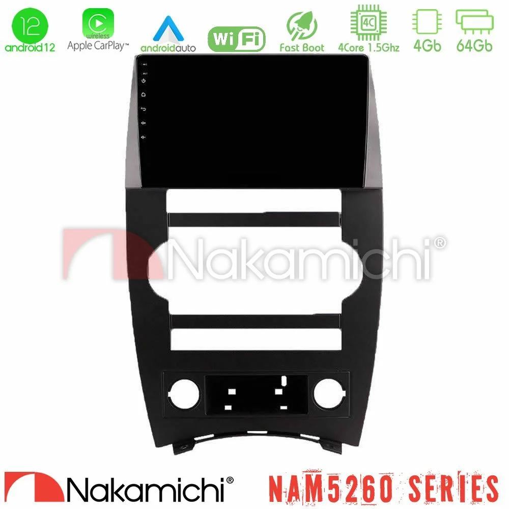 Φωτογραφία προϊόντος: Nakamichi NAM5260 Series 4Core Android12 4+64GB Jeep Commander 2007-2008 Navigation Multimedia Tablet 9 Με Carplay & Android Auto