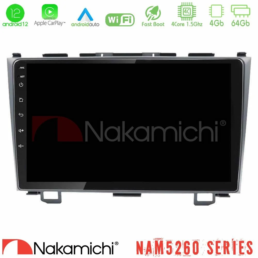 Φωτογραφία προϊόντος: Nakamichi NAM5260 Series 4Core Android12 4+64GB Honda CRV Navigation Multimedia Tablet 9 Με Carplay & Android Auto