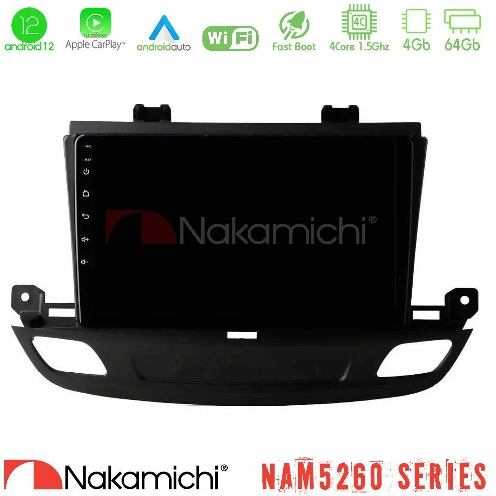 Φωτογραφία προϊόντος: Nakamichi NAM5260 Series 4Core Android12 4+64GB Opel Insignia 2 2017-2020 Navigation Multimedia Tablet 9 Με Carplay & Android Auto