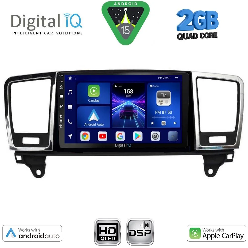 Φωτογραφία προϊόντος: DIGITAL IQ BXC 3415_CPAA (9inc) MULTIMEDIA TABLET for MERCEDES ML (W166) – GL (X166) mod. 2011-2019