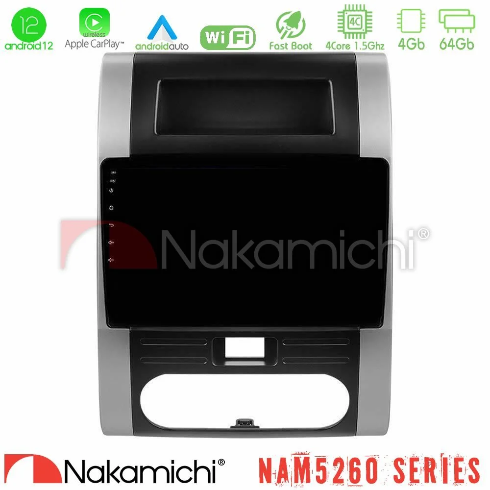 Φωτογραφία προϊόντος: Nakamichi NAM5260 Series 4Core Android12 4+64GB Nissan X-Trail T31 Navigation Multimedia Tablet 10 Με Carplay & Android Auto