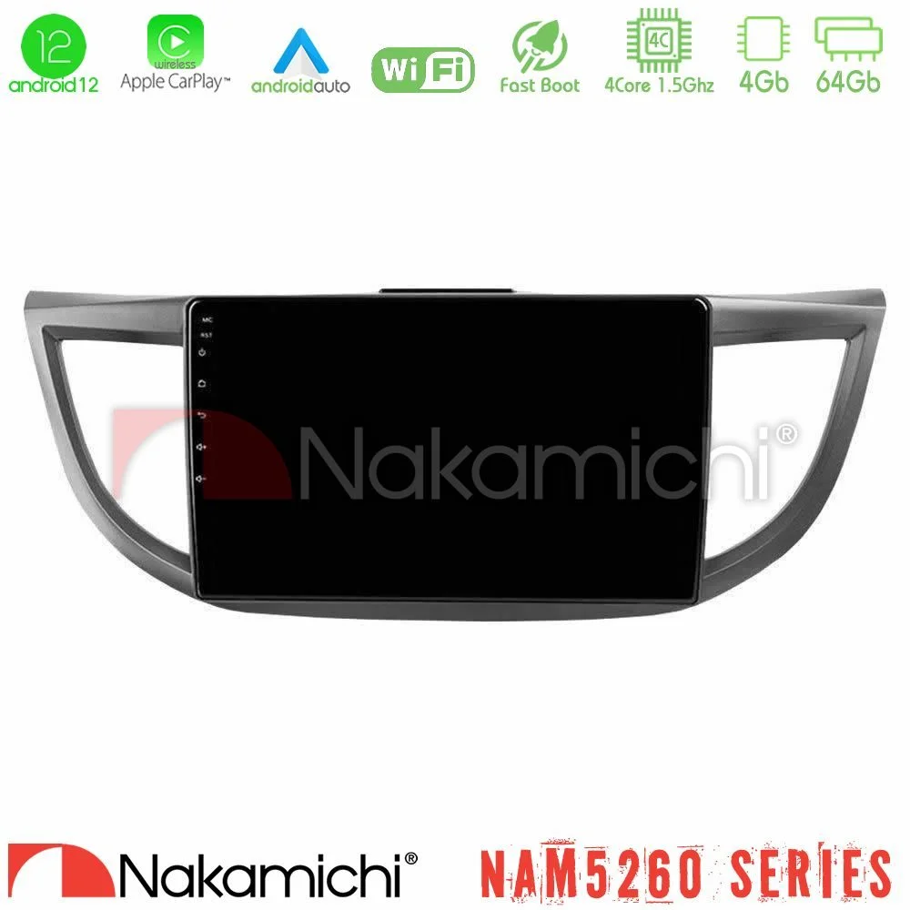 Φωτογραφία προϊόντος: Nakamichi NAM5260 Series 4Core Android12 4+64GB Honda CRV 2012-2017 Navigation Multimedia Tablet 9 Με Carplay & Android Auto