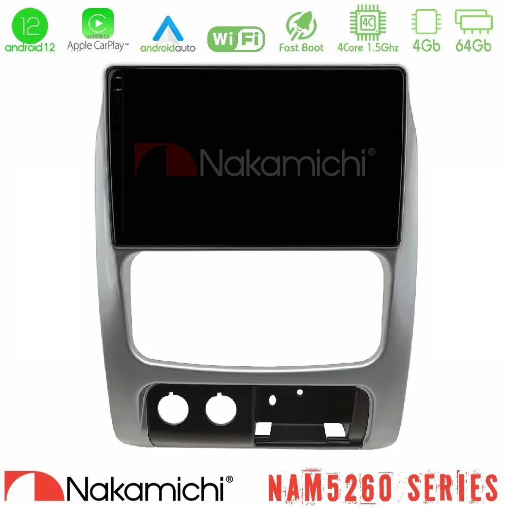 Φωτογραφία προϊόντος: Nakamichi NAM5260 Series 4Core Android12 4+64GB Jeep Cherokee (KJ) 2002-2007 Navigation Multimedia Tablet 9 Με Carplay & Android Auto