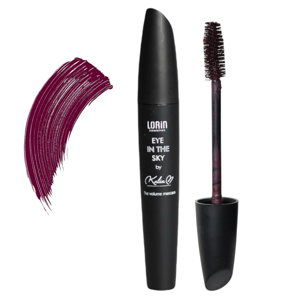 Φωτογραφία προϊόντος: Lorin “Eye In The Sky” Mascara by Katia | Μάσκαρα μωβ μελιτζανί με τρίχινο βουρτσάκι