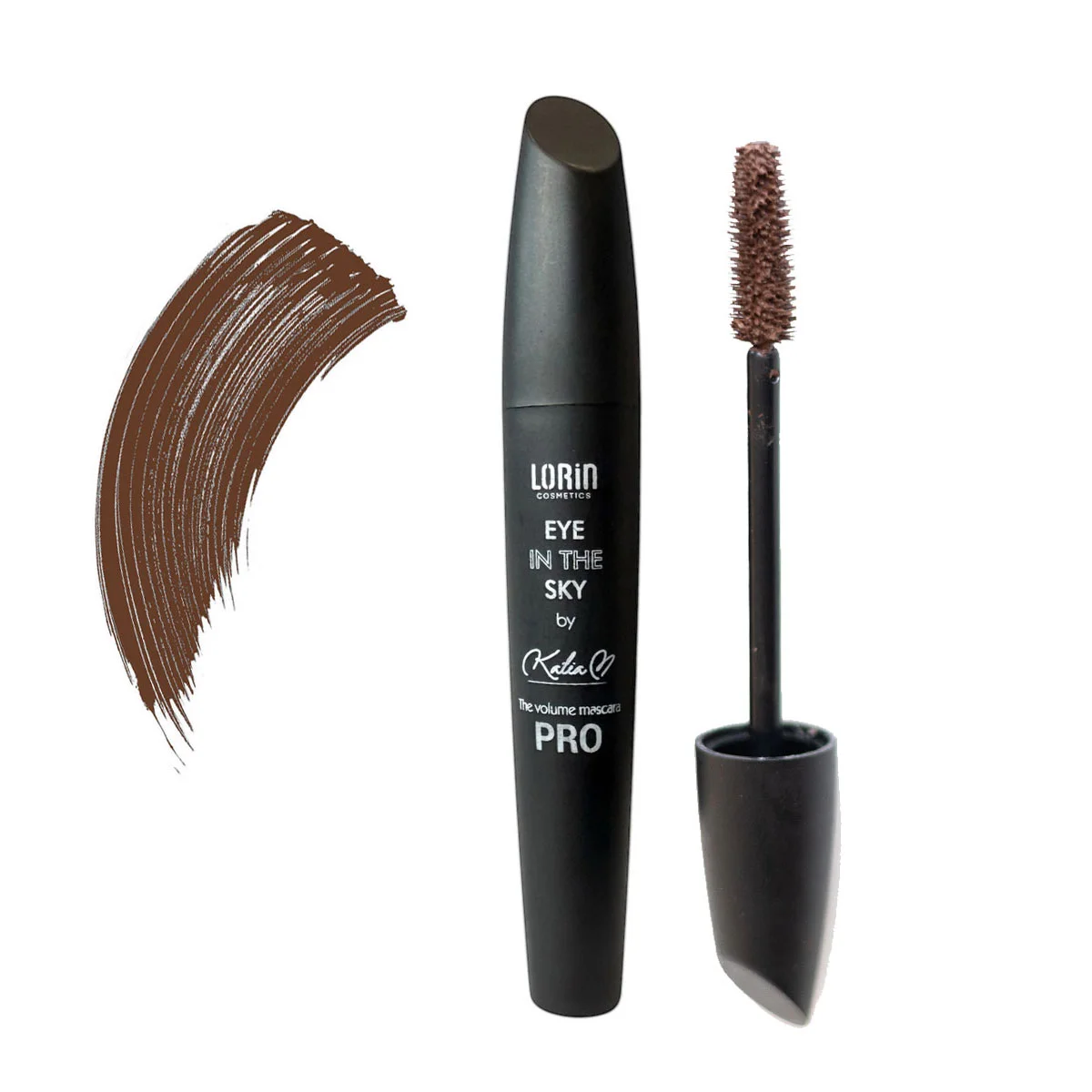 Φωτογραφία προϊόντος: Lorin “Eye In The Sky” PRO Mascara by Katia | Μάσκαρα καφέ με βουρτσάκι σιλικόνης