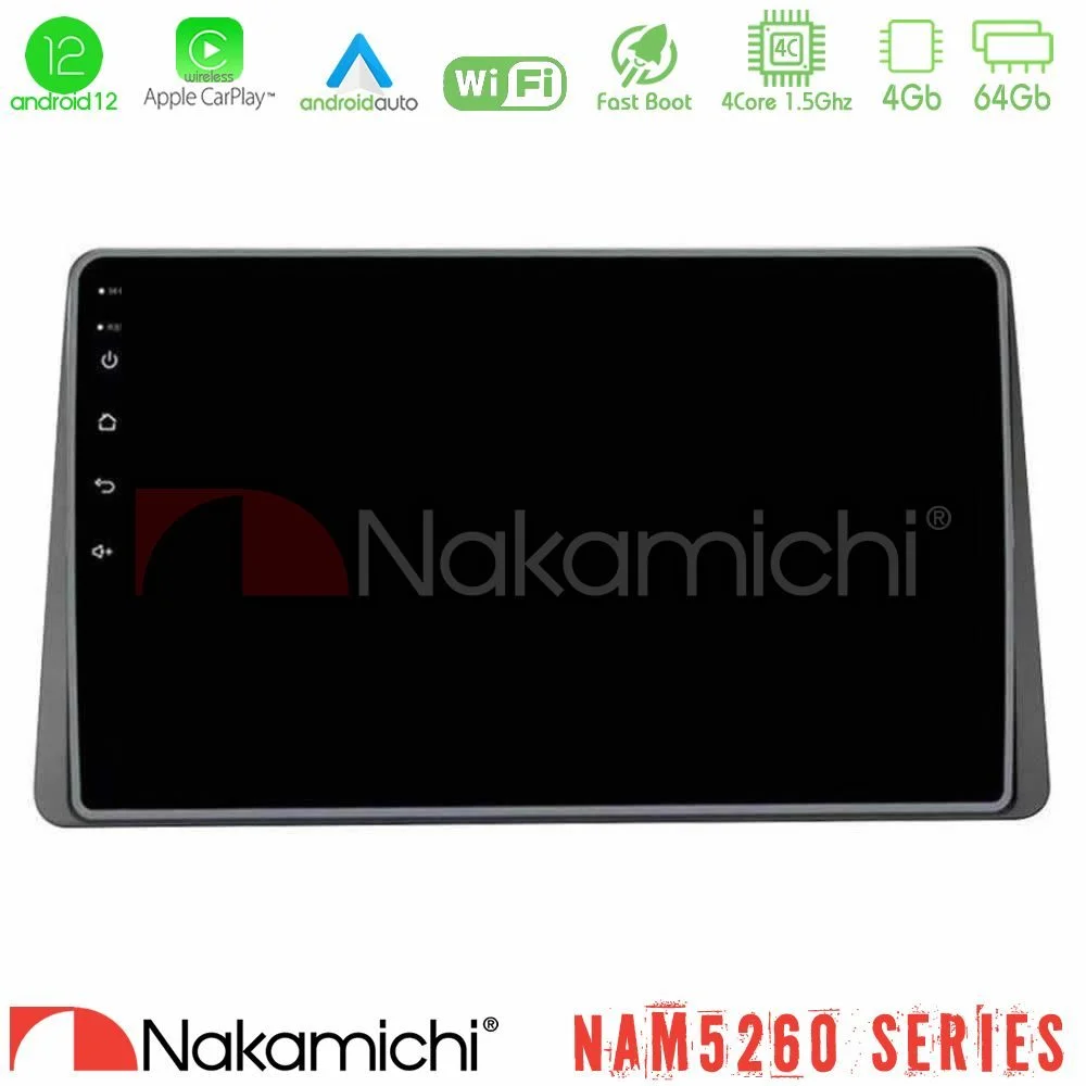 Φωτογραφία προϊόντος: Nakamichi NAM5260 Series 4Core Android12 4+64GB Dacia Duster 2019-> Navigation Multimedia Tablet 10 Με Carplay & Android Auto