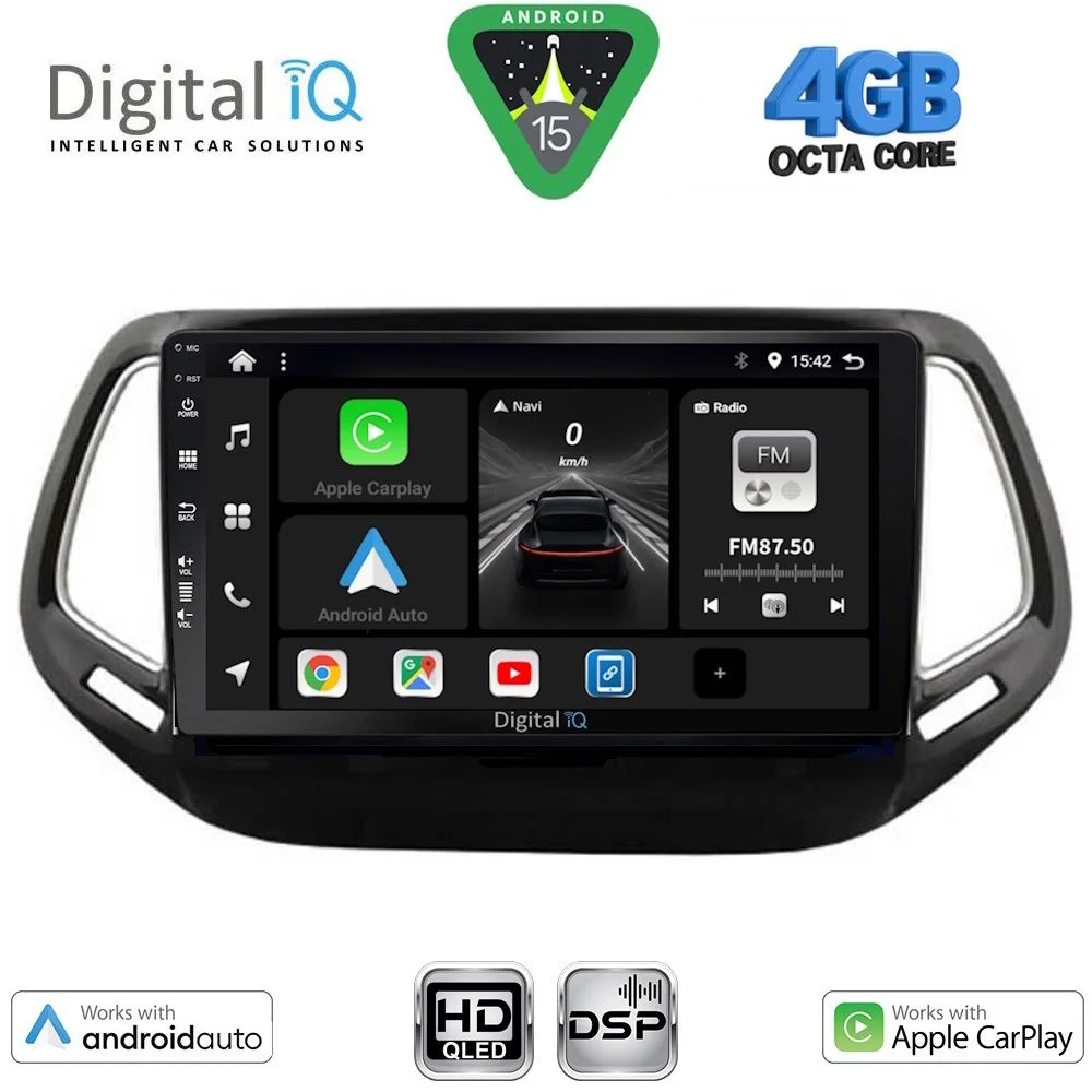 Φωτογραφία προϊόντος: DIGITAL IQ BXF 16278_CPAA (10inc) MULTIMEDIA TABLET for JEEP COMPASS mod. 2016-2021