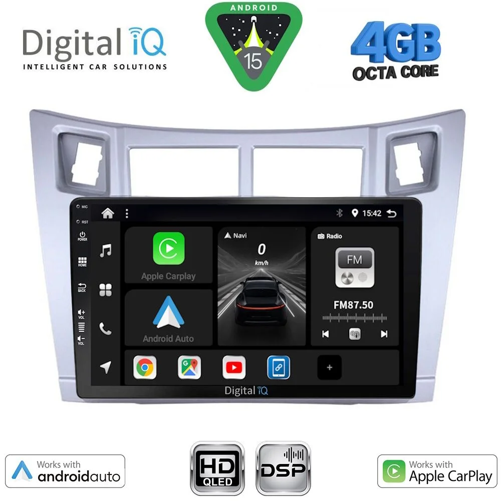 Φωτογραφία προϊόντος: DIGITAL IQ BXF 16736SL_CPAA (9inc) MULTIMEDIA TABLET for TOYOTA YARIS mod. 2006-2011 (SILVER)