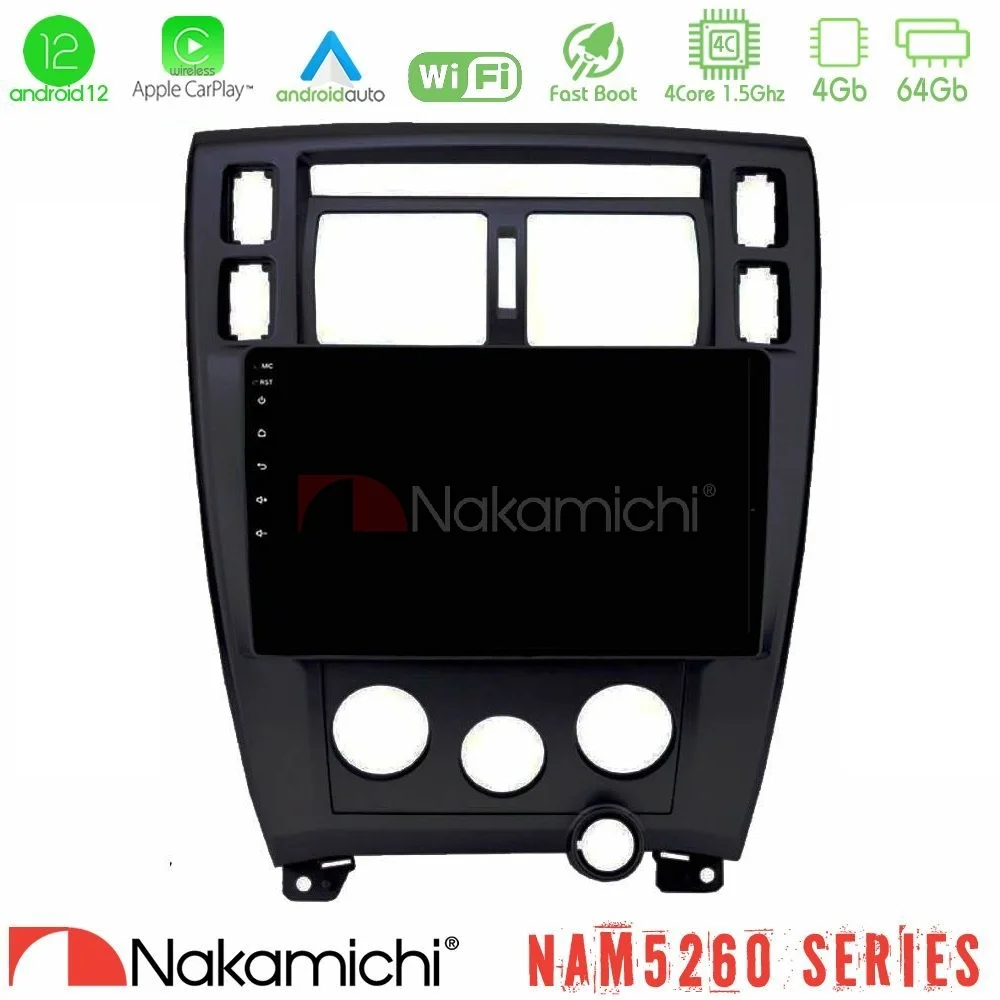 Φωτογραφία προϊόντος: Nakamichi NAM5260 Series Hyundai Tucson 2006 – 2013 4Core Android12 4+64GB Navigation Multimedia Tablet 9 Με Carplay & Android Auto Με Carplay & Android Auto
