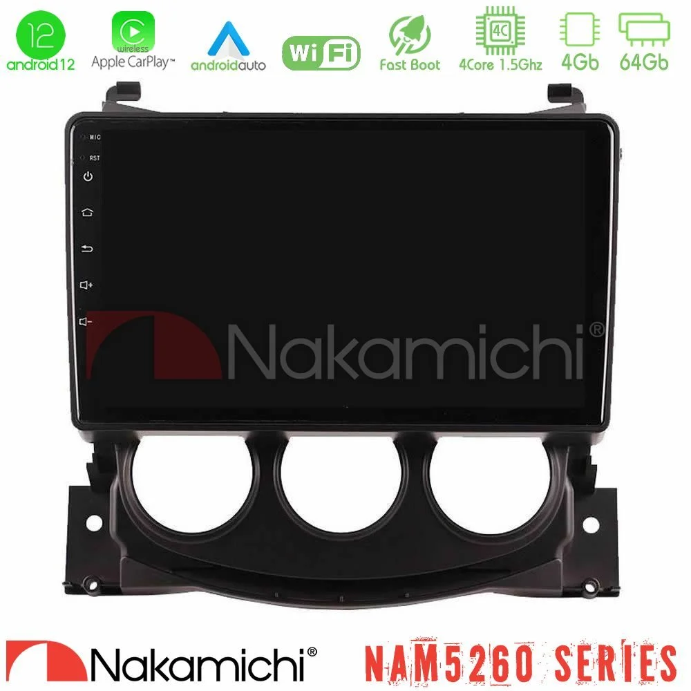 Φωτογραφία προϊόντος: Nakamichi NAM5260 Series Nissan 370Z 2009-2013 4Core Android12 4+64GB Navigation Multimedia Tablet 9″ Με Carplay & Android Auto