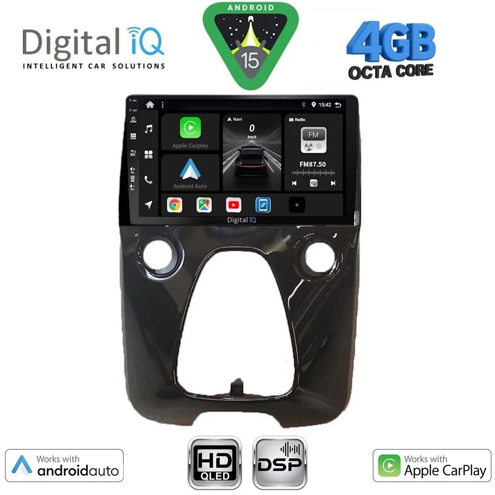 Φωτογραφία προϊόντος: DIGITAL IQ BXF 16708_CPAA A/C (10inc) MULTIMEDIA TABLET for CITROEN C1-PEUGEOT 108-TOYOTA AYGO mod. 2014-2022