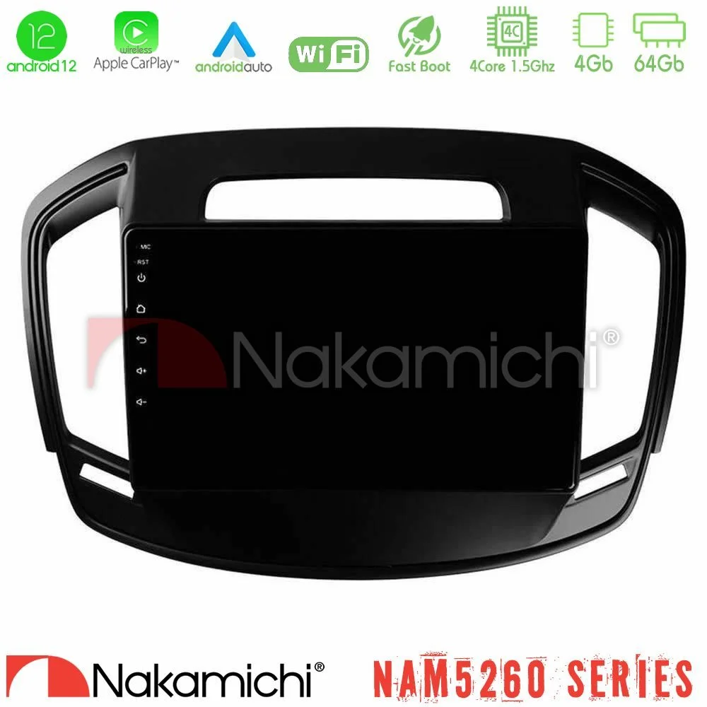 Φωτογραφία προϊόντος: Nakamichi NAM5260 Series 4Core Android12 4+64GB Opel Insignia 2014-2017 Navigation Multimedia Tablet 9 Με Carplay & Android Auto