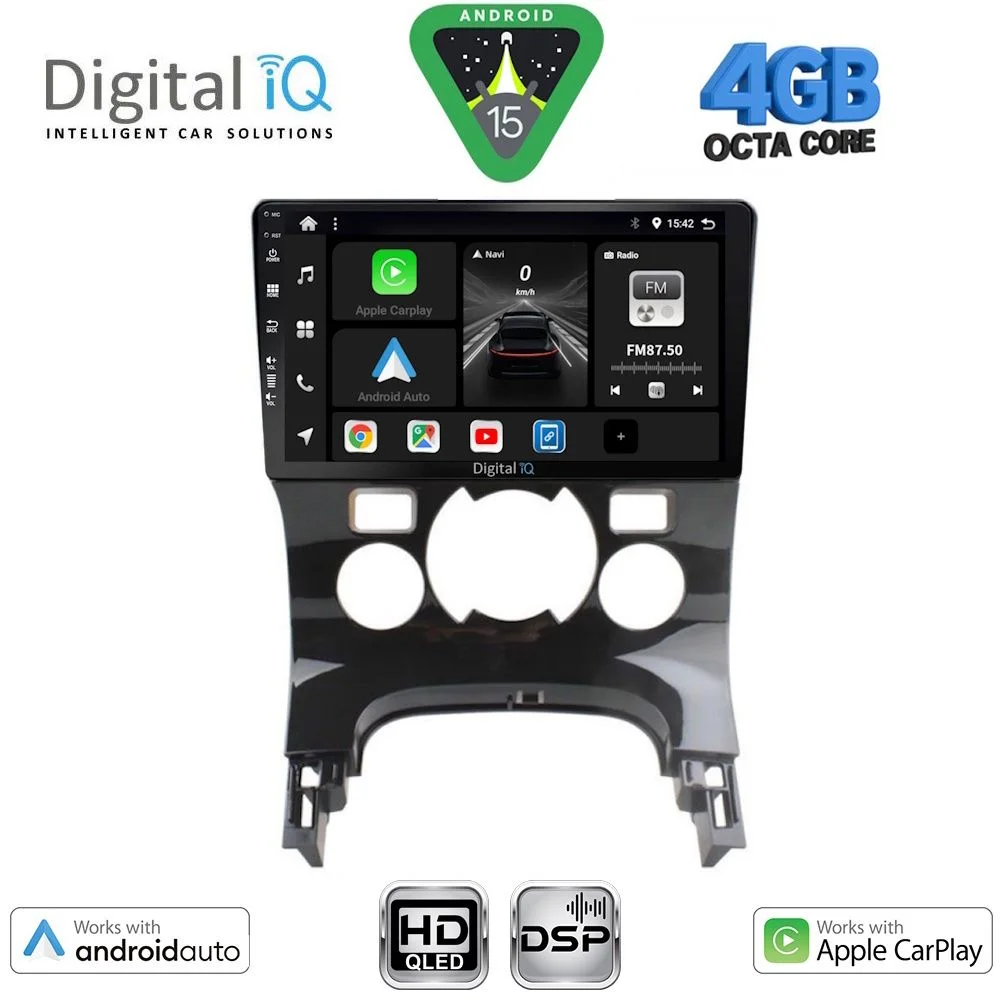 Φωτογραφία προϊόντος: DIGITAL IQ BXF 16515CL_CPAA (9inc) MULTIMEDIA TABLET for PEUGEOT 3008 mod. 2008-2016 με CLIMA