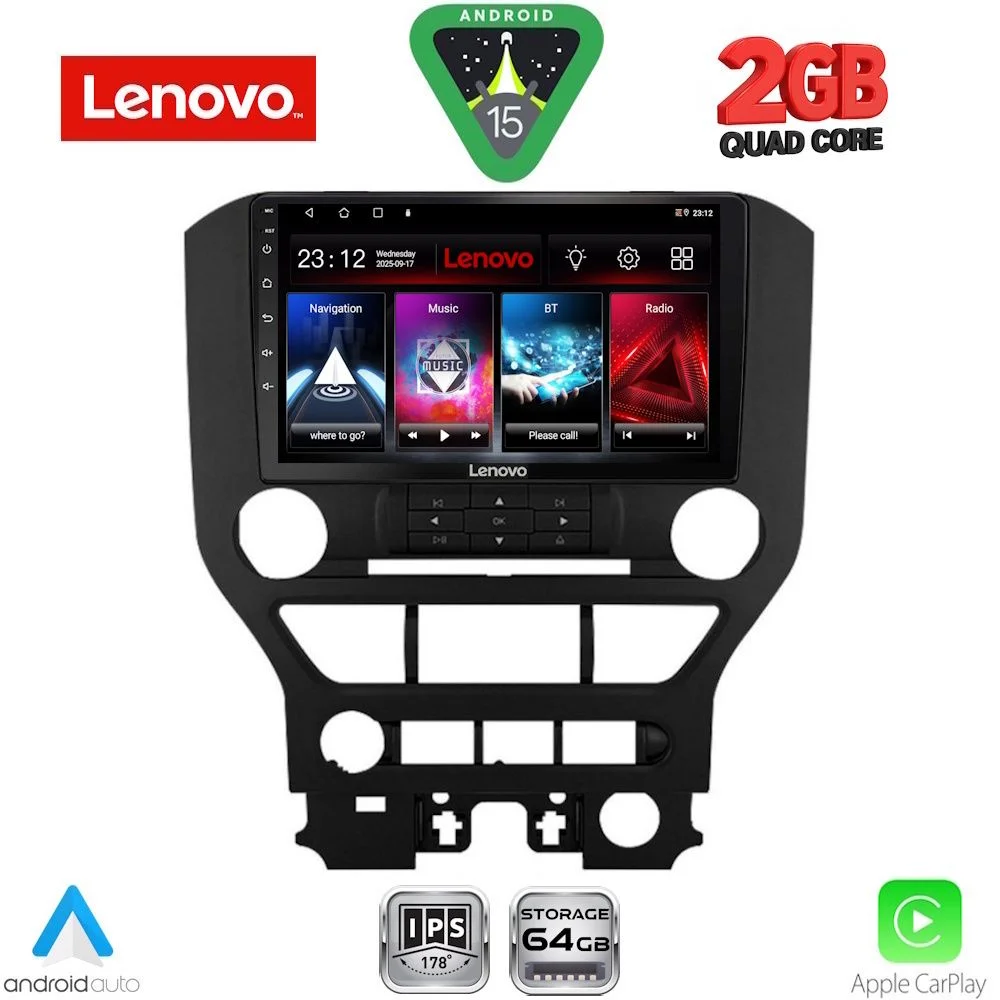 Φωτογραφία προϊόντος: LENOVO LVD 2166_CPA 3BUT (9inc) MULTIMEDIA TABLET for FORD MUSTANG mod. 2015-2020