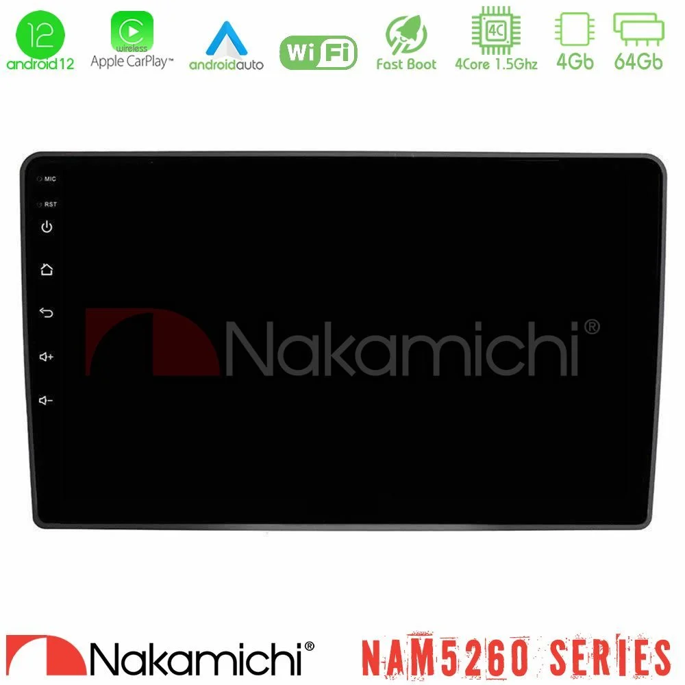 Φωτογραφία προϊόντος: Nakamichi NAM5260 Series 4Core Android12 4+64GB VW Passat Navigation Multimedia Tablet 9 Με Carplay & Android Auto