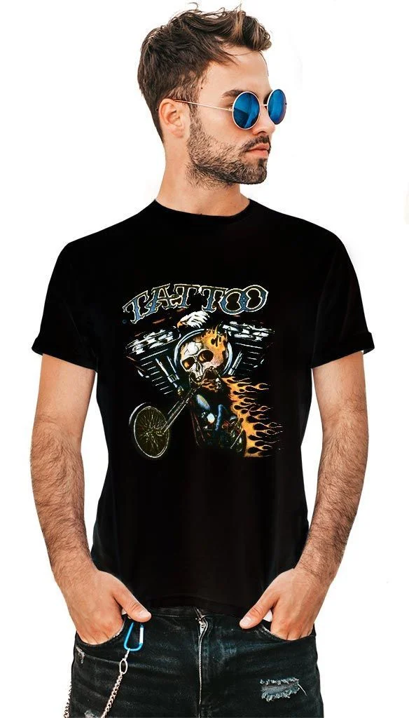 Φωτογραφία προϊόντος: Prime T-Shirt Λευκό με σχέδιο Chopper Tattoo 8109-1